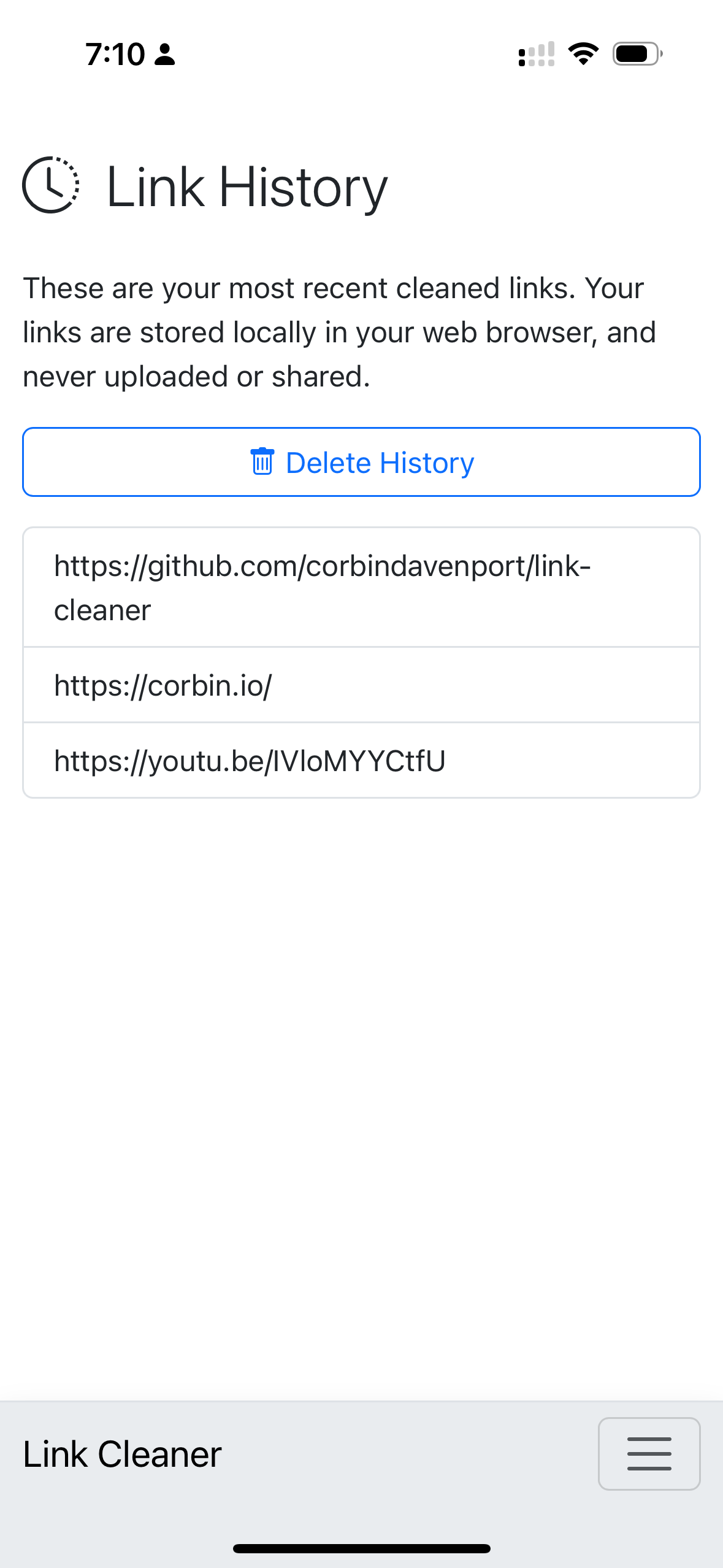 Link Cleaner screenshot