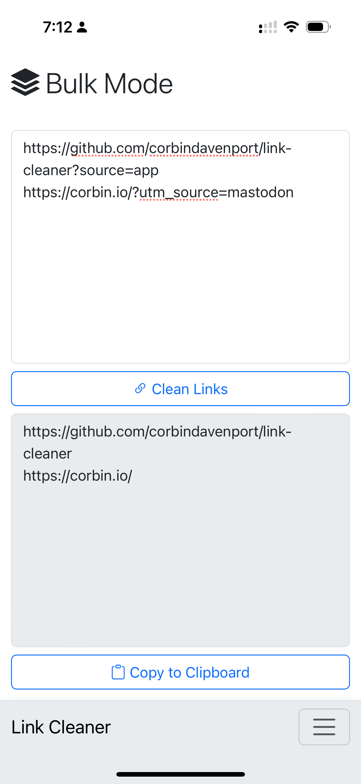 Link Cleaner screenshot